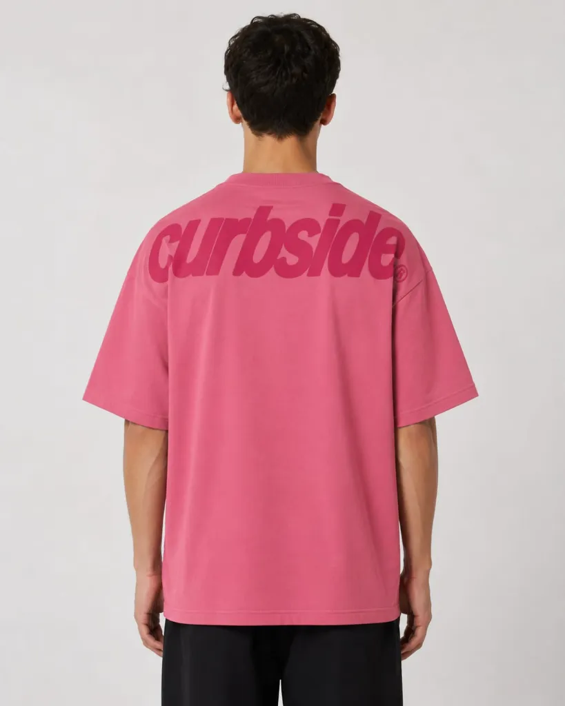 Raspberry Pink Oversized Graphic Tee